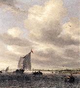 RUYSDAEL, Salomon van Seascape af Norge oil painting reproduction